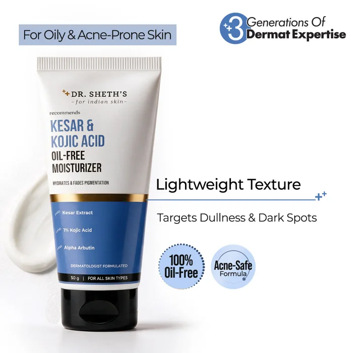 Dr. Sheth’s Kesar & Kojic Acid Oil Free Moisturizer