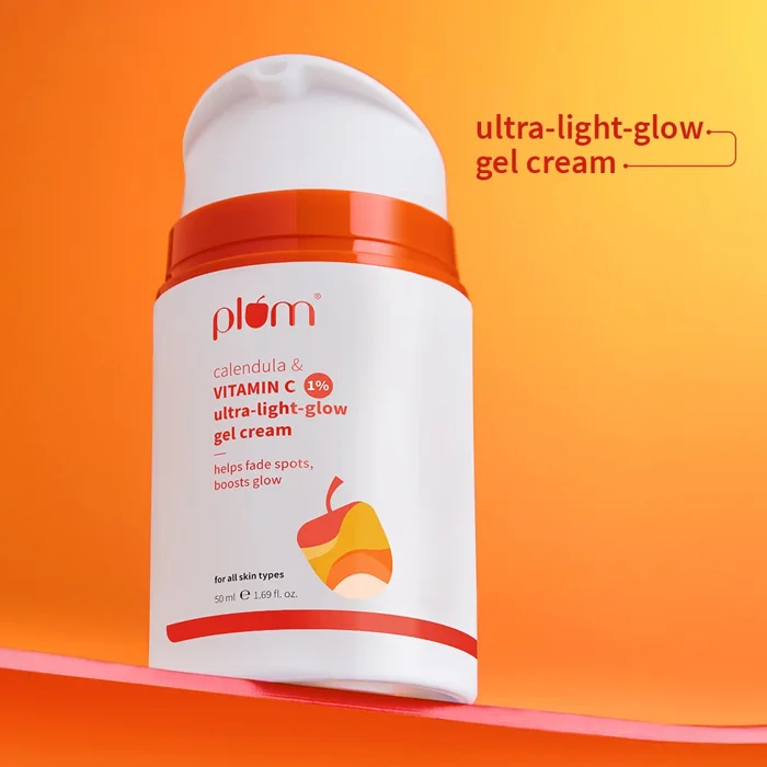 Plum 1% Vitamin C Ultra-Light-Glow Boosting Gel Cream For Glowing Skin
