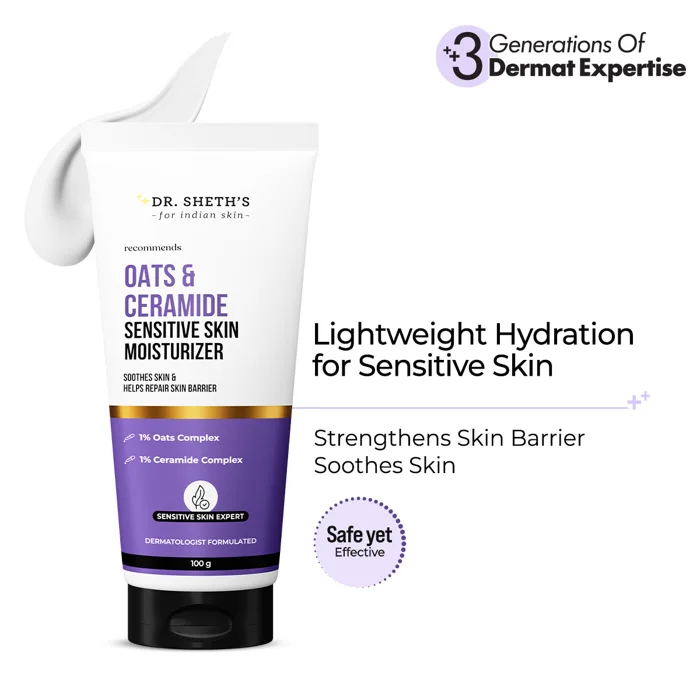 Dr. Sheth’s Oats & Ceramide Sensitive Skin Moisturizer