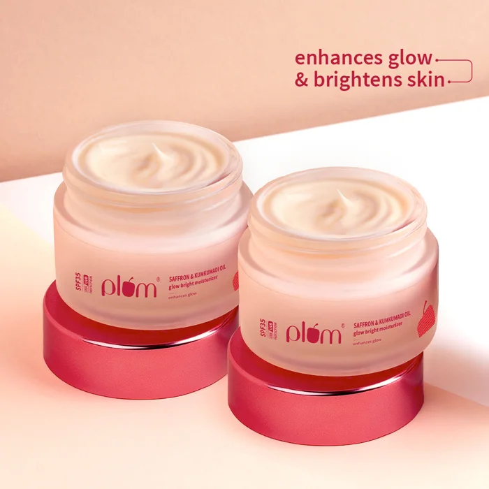 Plum Saffron & Kumkumadi Oil Glow Bright Moisturizer with SPF 35
